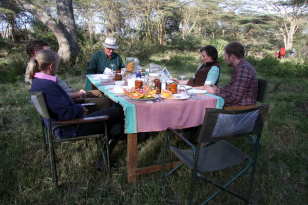Breakfast on safari